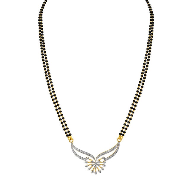 Sleek Diamond Mangalsutra,,hi-res 2
