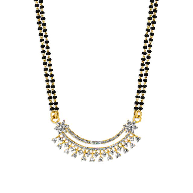 Tiered Glam Diamond Mangalsutra,,hi-res 