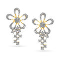 Imposing Contemporary Floral Diamond Necklace Set 3