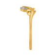Pleasing 18 Karat Yellow Gold And Diamond Flowerbud Finger Ring,,hi-res 3