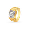 Regal 18 Karat Yellow Gold And Diamond Finger Ring 