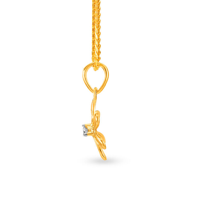 Cute Floral Diamond Pendant,,hi-res 2