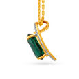 Bold Coloured Gold and Diamond Pendant and Earrings Set 3