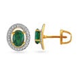 Bold Coloured Gold and Diamond Pendant and Earrings Set 4