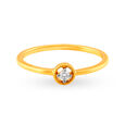 Gorgeous 18 Karat Yellow Gold And Diamond Finger Ring 2
