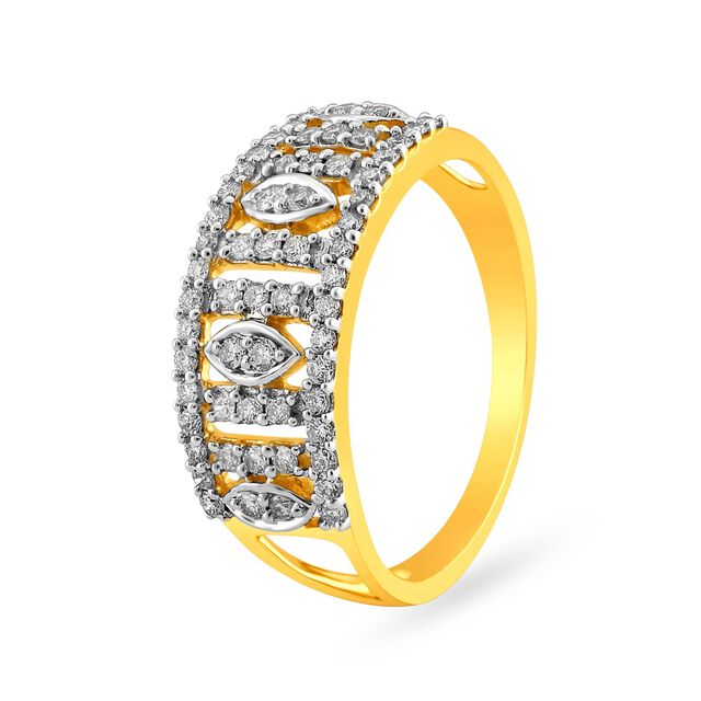 Breath-taking Contemporary Diamond Finger Ring 
