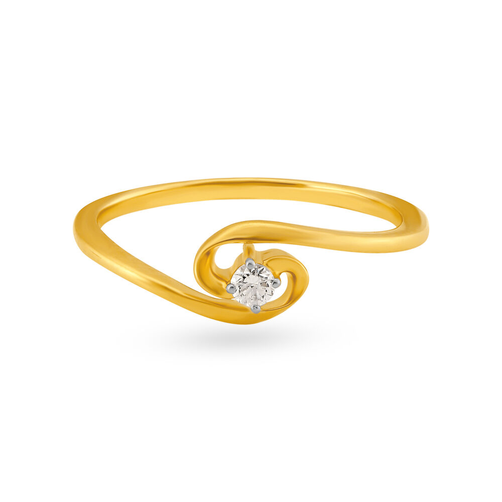 Buy Dainty Solitaire Diamond Ring At Best Price Tanishq US