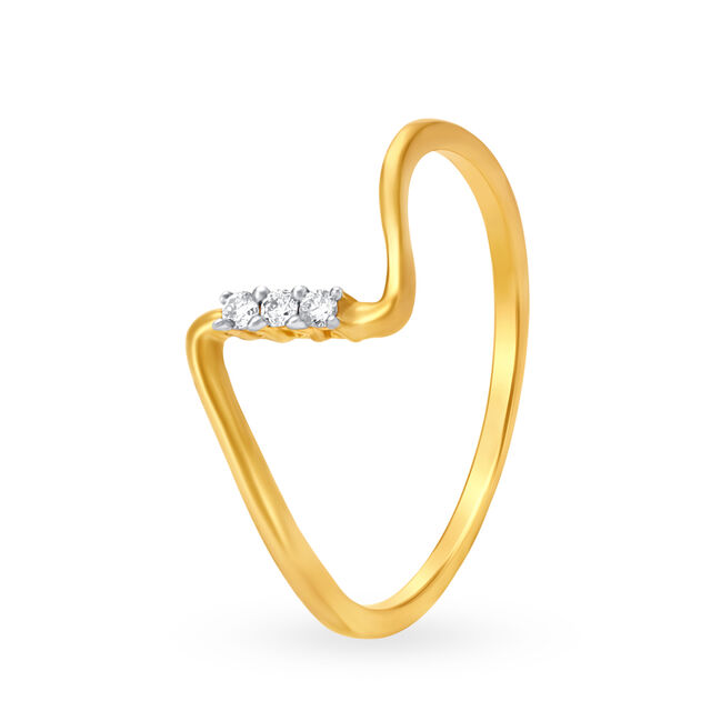 Brilliant Split-Shank Diamond Finger Ring 