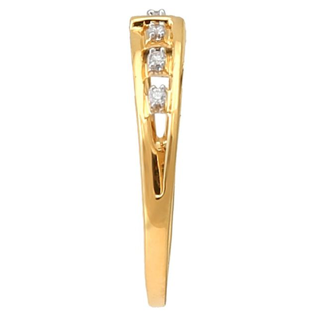 Classic 18 Karat Gold And Diamond Finger Ring 5