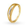 Eclectic 18 Karat Gold And Diamond Finger Ring,,hi-res 