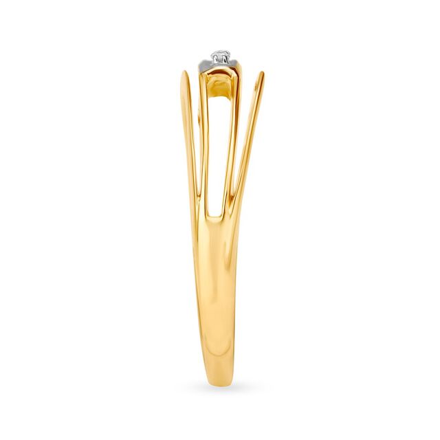 Eclectic 18 Karat Gold And Diamond Finger Ring,,hi-res 3