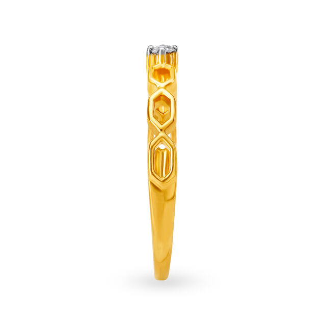 Bold Geometry Diamond Ring 3