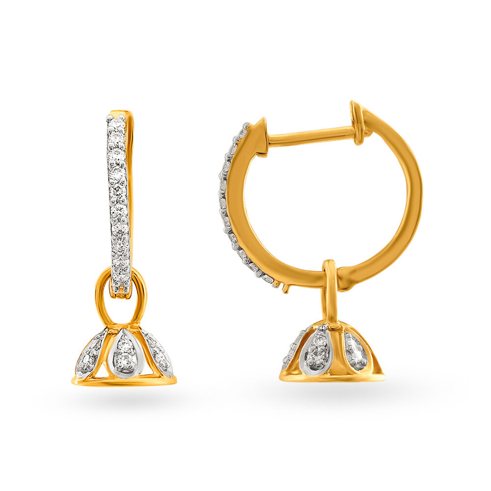 Diamond jhumka earrings tanishq with price online