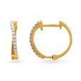 Classic Gold and Diamond Bali Earrings 4