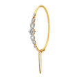 Exquisite Floral Gold and Diamond Bangle,,hi-res 2