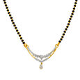 Striking Diamond Mangalsutra,,hi-res 