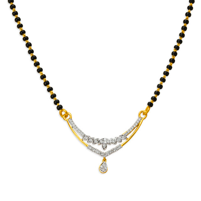 Striking Diamond Mangalsutra,,hi-res 