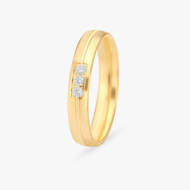 Triple Diamond Finger Ring 