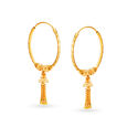 Sublime Traditional Gold Hoop Earrings 