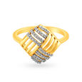 Modern 18 Karat Gold And Diamond Finger Ring,,hi-res 2