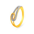Boundless 18 Karat Gold And Diamond Interlock Ring,,hi-res 