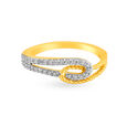 Boundless 18 Karat Gold And Diamond Interlock Ring,,hi-res 2