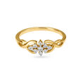 Floral Diamond Finger Ring 2