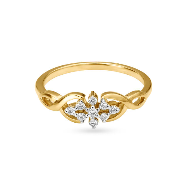 Floral Diamond Finger Ring 2