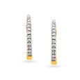 Elegant Traditional Diamond Hoop Earrings,,hi-res 