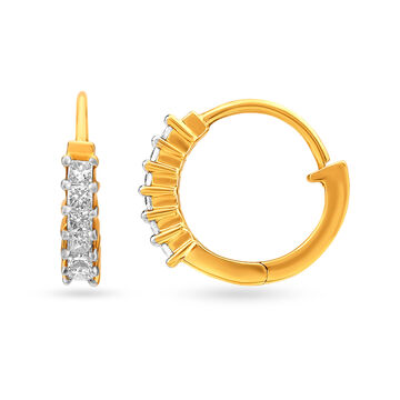 Traditional Fancy Diamond Bali Earrings
