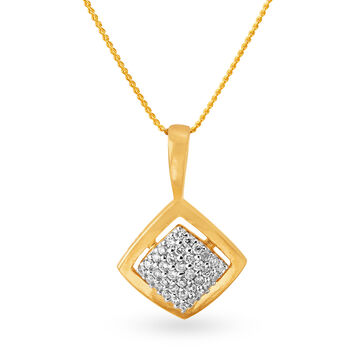 Abstract Enchanting Diamond Pendant