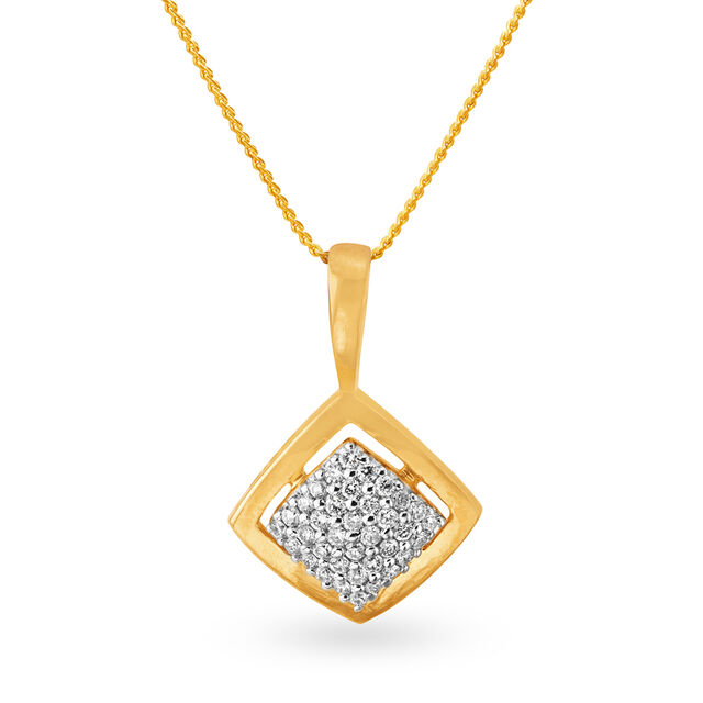 Abstract Enchanting Diamond Pendant,,hi-res 