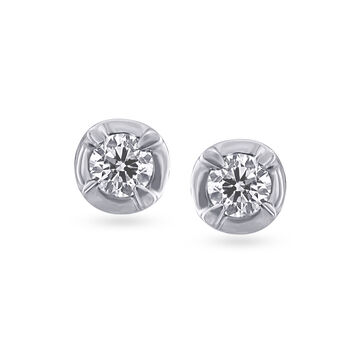 Dainty Chic Diamond Stud Earrings
