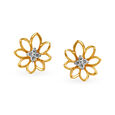 Traditional Diamond Stud Earrings 
