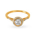 Marvelous 18 Karat Yellow Gold And Diamond Cluster Ring,,hi-res 2