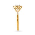 Marvelous 18 Karat Yellow Gold And Diamond Cluster Ring,,hi-res 3