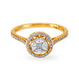 Shimmering 18 Karat Rose Gold And Diamond Cluster Ring 2