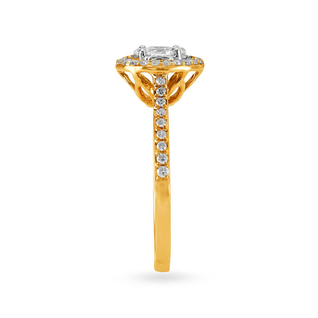 Shimmering 18 Karat Rose Gold And Diamond Cluster Ring 3