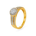 Brilliant Split-Shank Diamond Finger Ring 