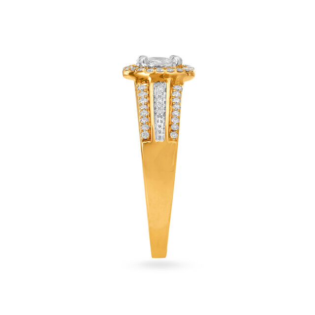 Brilliant Split-Shank Diamond Finger Ring 3
