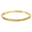 18 Karat Gold and Diamond Bangle 