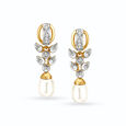 Elegant Leaf Diamond Pendant and Earrings Set 2