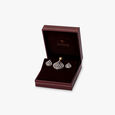 Floral Brilliance Diamond Pendant with Earrings Set 6