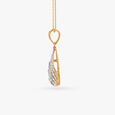 Floral Brilliance Diamond Pendant with Earrings Set 3