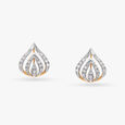 Floral Brilliance Diamond Pendant with Earrings Set 4