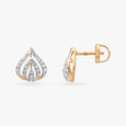 Floral Brilliance Diamond Pendant with Earrings Set 5
