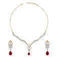 Mesmerising Diamond Necklace Set,,hi-res 