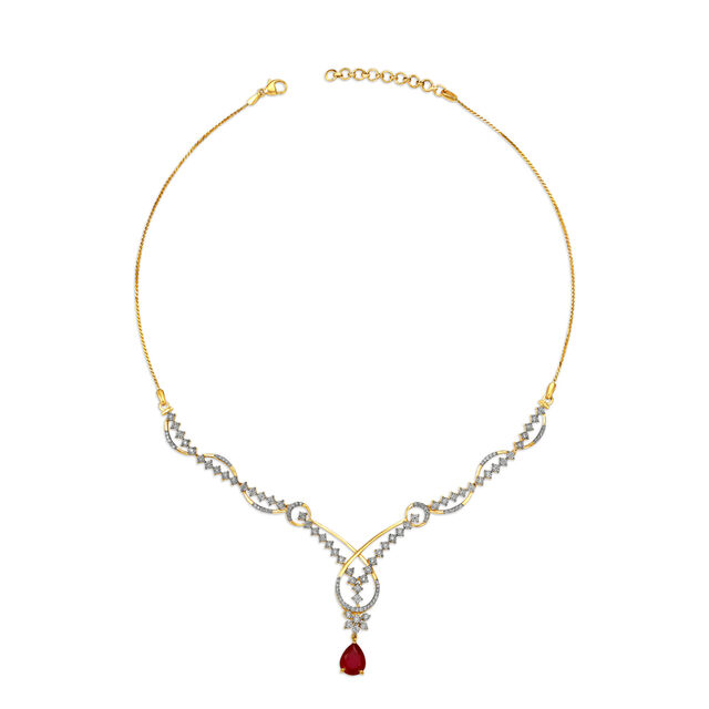 Mesmerising Diamond Necklace Set,,hi-res 2