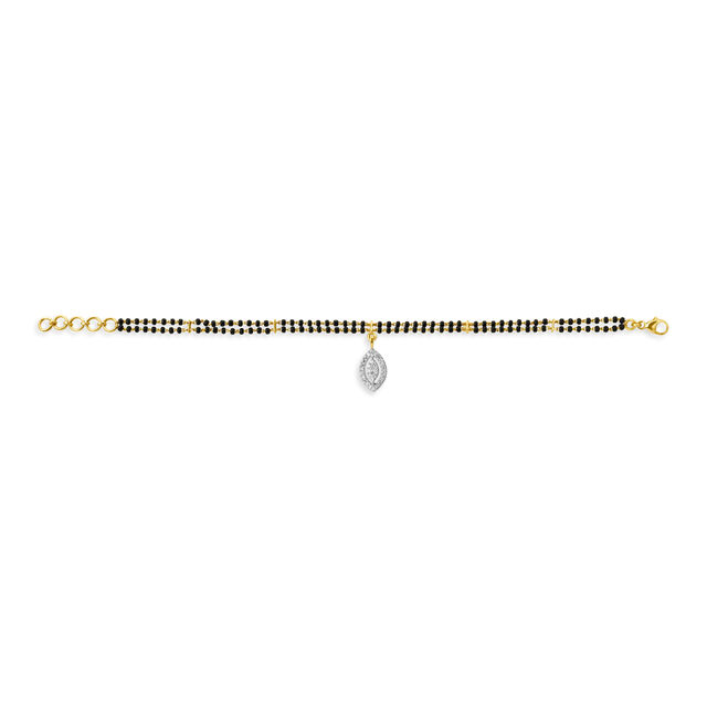 Graceful Diamond Mangalsutra Bracelet,,hi-res 