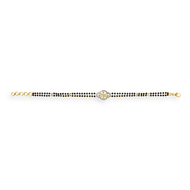 Dainty Mangalsutra Diamond Bracelet,,hi-res 